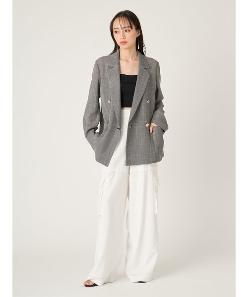 FRAY I.D（フレイアイディー）の「サイドファスナーカーゴパンツ/ウォッシャブル・防シワ・接触冷感（その他パンツ・レディース・グレー/ブラウン/ホワイト・0/1）」の14枚目の写真