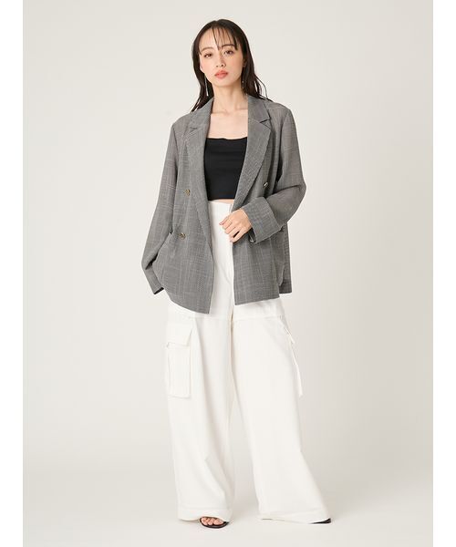 FRAY I.D（フレイアイディー）の「サイドファスナーカーゴパンツ/ウォッシャブル・防シワ・接触冷感（その他パンツ・レディース・グレー/ブラウン/ホワイト・0/1）」の15枚目の写真