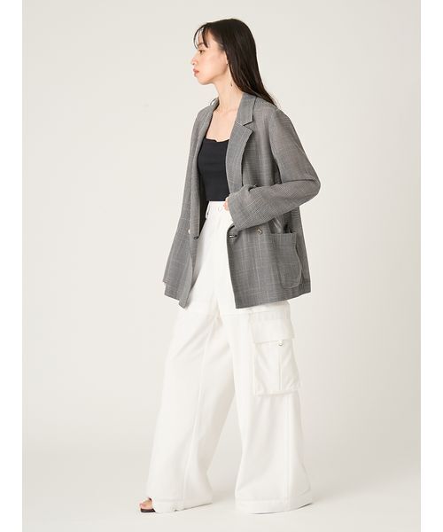 FRAY I.D（フレイアイディー）の「サイドファスナーカーゴパンツ/ウォッシャブル・防シワ・接触冷感（その他パンツ・レディース・グレー/ブラウン/ホワイト・0/1）」の16枚目の写真