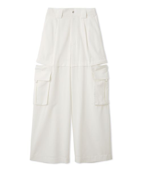 FRAY I.D（フレイアイディー）の「サイドファスナーカーゴパンツ/ウォッシャブル・防シワ・接触冷感（その他パンツ・レディース・グレー/ブラウン/ホワイト・0/1）」の19枚目の写真