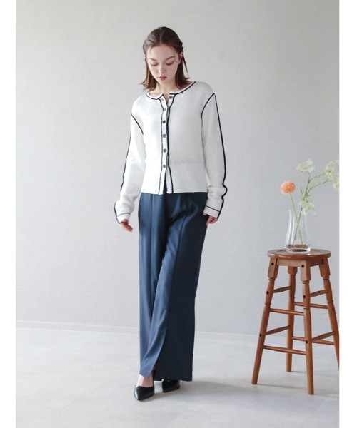 fifth（フィフス）の「【XSサイズあり】裾スリットセンタープレスパンツ（その他パンツ・レディース・ベージュ/ネイビー・XS/M）」の5枚目の写真