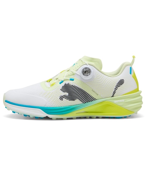 PUMA(プーマ)の「PUMA プーマ メンズ シャドウキャット ニトロ 2.0 ディスク スパイクレスシ(スニーカー・メンズ・グレー/ホワイト×ブラック/ホワイト×イエロー/ブラック×ホワイト/ホワイト系その他・26.5cm/26.0cm/25.5cm/28.0cm/27.5cm/27.0cm/25.0cm/28.5cm/29.0cm/30.0cm)」の1枚目の写真