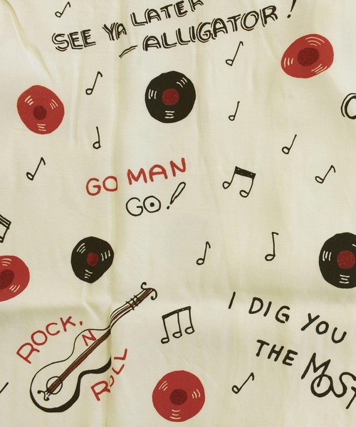 Schott(ショット)の「ROCK’N ROLL RAYON SHIRT(シャツ/ブラウス・メンズ・チャコールグレー/オフホワイト・XXL/XL/L/M)」の6枚目の写真