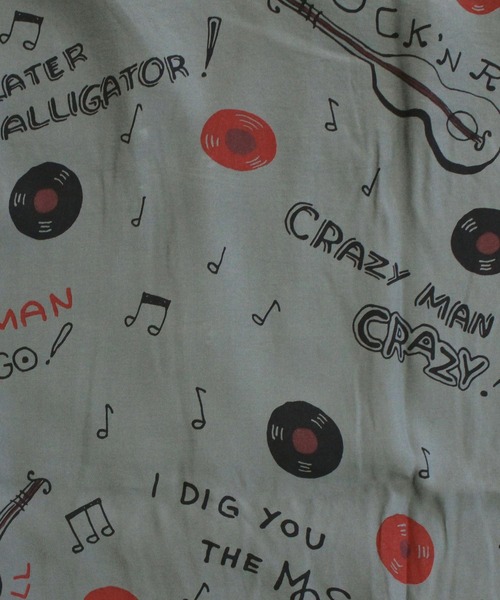 Schott(ショット)の「ROCK’N ROLL RAYON SHIRT(シャツ/ブラウス・メンズ・チャコールグレー/オフホワイト・XXL/XL/L/M)」の10枚目の写真