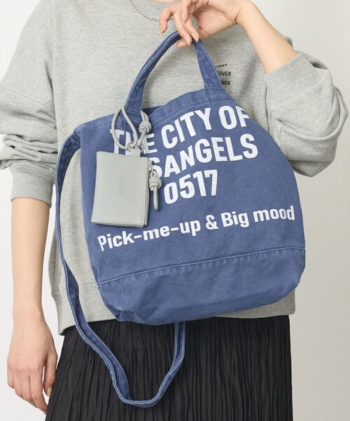 abahouse mavie（アバハウスマヴィ）の「【CONTROL FREAK/コントロールフリーク】WASHED LOGOトート/別注カラー（トートバッグ・レディース・ブラウン/アイボリー/ブルー・フリー）」の3枚目の写真