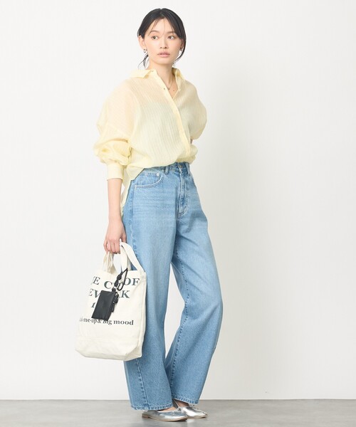 abahouse mavie（アバハウスマヴィ）の「【CONTROL FREAK/コントロールフリーク】WASHED LOGOトート/別注カラー（トートバッグ・レディース・ブラウン/アイボリー/ブルー・フリー）」の11枚目の写真