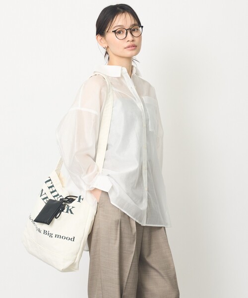 abahouse mavie（アバハウスマヴィ）の「【CONTROL FREAK/コントロールフリーク】WASHED LOGOトート/別注カラー（トートバッグ・レディース・ブラウン/アイボリー/ブルー・フリー）」の13枚目の写真