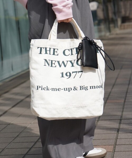 abahouse mavie（アバハウスマヴィ）の「【CONTROL FREAK/コントロールフリーク】WASHED LOGOトート/別注カラー（トートバッグ・レディース・ブラウン/アイボリー/ブルー・フリー）」の15枚目の写真