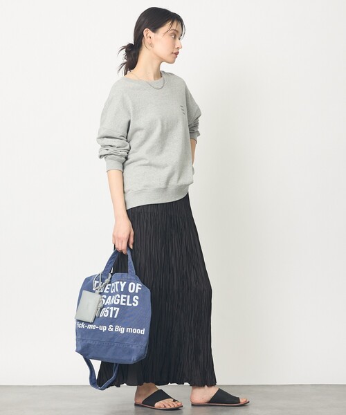 abahouse mavie（アバハウスマヴィ）の「【CONTROL FREAK/コントロールフリーク】WASHED LOGOトート/別注カラー（トートバッグ・レディース・ブラウン/アイボリー/ブルー・フリー）」の17枚目の写真