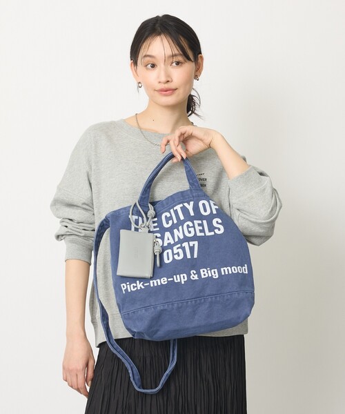 abahouse mavie（アバハウスマヴィ）の「【CONTROL FREAK/コントロールフリーク】WASHED LOGOトート/別注カラー（トートバッグ・レディース・ブラウン/アイボリー/ブルー・フリー）」の19枚目の写真