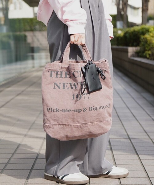 abahouse mavie（アバハウスマヴィ）の「【CONTROL FREAK/コントロールフリーク】WASHED LOGOトート/別注カラー（トートバッグ・レディース・ブラウン/アイボリー/ブルー・フリー）」の9枚目の写真