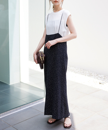 SLOBE IENA（スローブイエナ）の「《2枚セット/WEB限定/追加》アイラインキャミワンピース×ノースリーブTEEセット（ワンピース）」