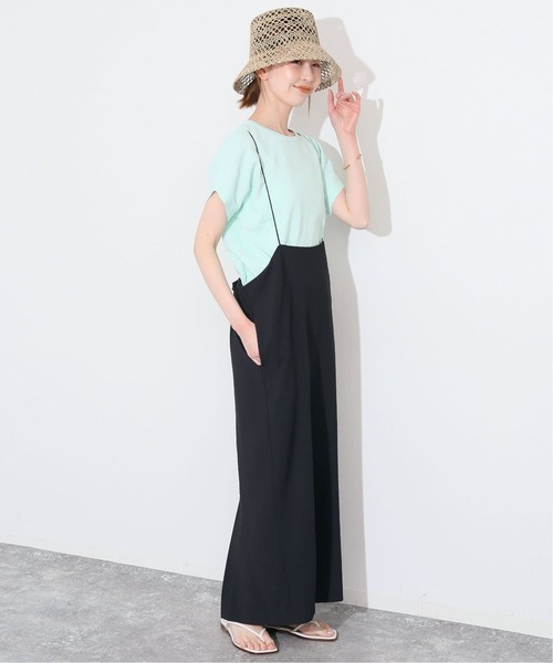 SLOBE IENA（スローブイエナ）の「《2枚セット/WEB限定/追加》アイラインキャミワンピース×ノースリーブTEEセット（ワンピース・レディース・ブラック/ブラックミックス・FREE）」の18枚目の写真