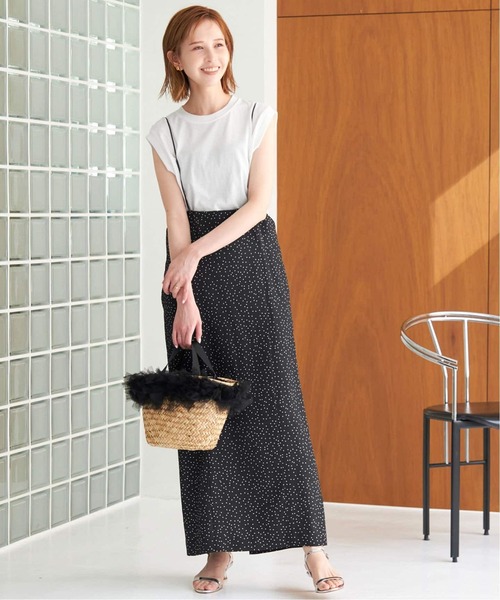 SLOBE IENA（スローブイエナ）の「《2枚セット/追加》アイラインキャミワンピース×ノースリーブTEEセット（ワンピース・レディース・ブラック/ブラックミックス・FREE）」の14枚目の写真