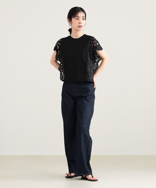 Demi-Luxe BEAMS(デミルクス ビームス)の「カットワーク ブラウス(シャツ/ブラウス・レディース・ブラック/ホワイト・36/38)」の14枚目の写真
