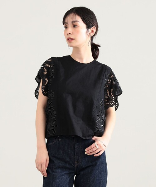 Demi-Luxe BEAMS(デミルクス ビームス)の「カットワーク ブラウス(シャツ/ブラウス・レディース・ブラック/ホワイト・36/38)」の18枚目の写真