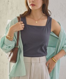 Viola e Viola（ヴィオラエヴィオラ）の「保冷剤ポケット付スクエアタンクトップ（タンクトップ）」