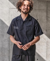 mhs2565-1M1S back-twill open collar shirt オープンカラーシャツ(1M26N170)