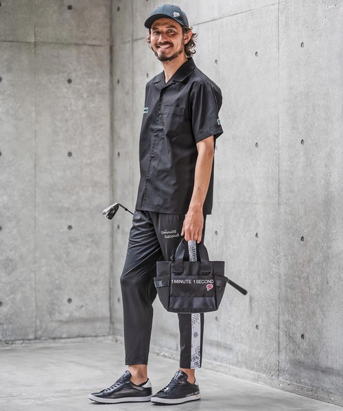 1minute 1second(ワンミニットワンセカンド)の「mhs2565-1M1S back-twill open collar shirt オープンカラーシャツ(1M26N170)(シャツ/ブラウス・メンズ・ネイビー/ブラック×ホワイト/ブラック×ブルー・XL/L/M/S)」の7枚目の写真
