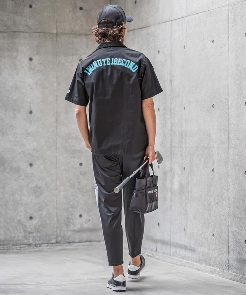 1minute 1second(ワンミニットワンセカンド)の「mhs2565-1M1S back-twill open collar shirt オープンカラーシャツ(1M26N170)(シャツ/ブラウス・メンズ・ネイビー/ブラック×ホワイト/ブラック×ブルー・XL/L/M/S)」の8枚目の写真