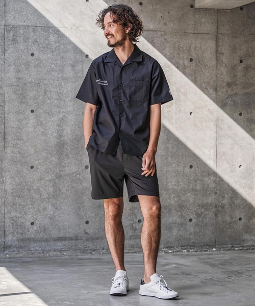 1minute 1second(ワンミニットワンセカンド)の「mhs2565-1M1S back-twill open collar shirt オープンカラーシャツ(1M26N170)(シャツ/ブラウス・メンズ・ネイビー/ブラック×ホワイト/ブラック×ブルー・XL/L/M/S)」の16枚目の写真
