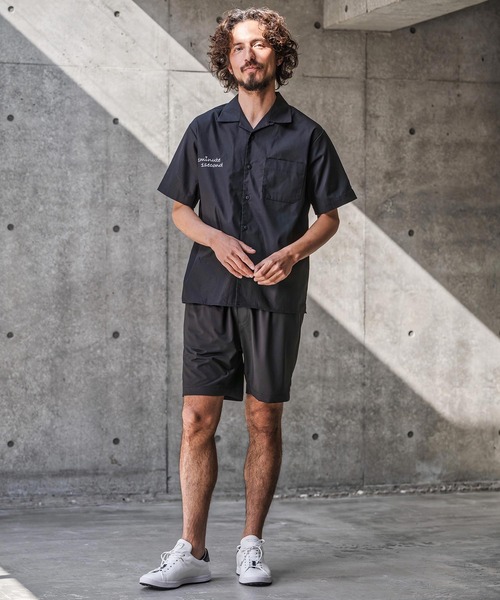 1minute 1second(ワンミニットワンセカンド)の「mhs2565-1M1S back-twill open collar shirt オープンカラーシャツ(1M26N170)(シャツ/ブラウス・メンズ・ネイビー/ブラック×ホワイト/ブラック×ブルー・XL/L/M/S)」の17枚目の写真