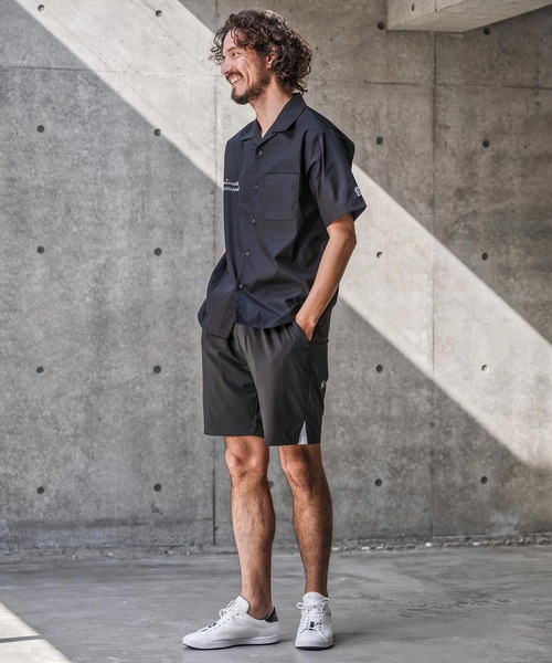 1minute 1second(ワンミニットワンセカンド)の「mhs2565-1M1S back-twill open collar shirt オープンカラーシャツ(1M26N170)(シャツ/ブラウス・メンズ・ネイビー/ブラック×ホワイト/ブラック×ブルー・XL/L/M/S)」の18枚目の写真