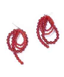 IRIS47 | 【IRIS 47】fabiana red agate pierce/ファビアナ レッドアゲート ピアス JSV11(ピアス(両耳用))