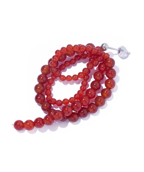 IRIS47(イリスフォーセブン)の「【IRIS 47】fabiana red agate pierce/ファビアナ レッドアゲート ピアス JSV11(ピアス(両耳用)・レディース・レッド・FREE)」の3枚目の写真