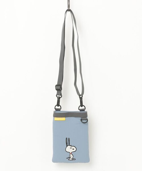 SNOOPY（スヌーピー）の「SNOOPY スヌーピー スマホショルダーバッグ リップストップ（ショルダーバッグ・レディース・ブルー/ブラック・FREE）」の9枚目の写真