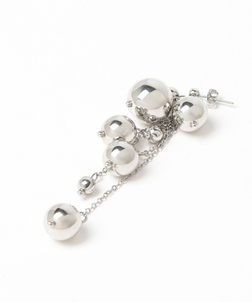 HARE（ハレ）の「メタルボールチェーンピアス(HARE)（ピアス（両耳用）・レディース・シルバー・FREE）」の6枚目の写真