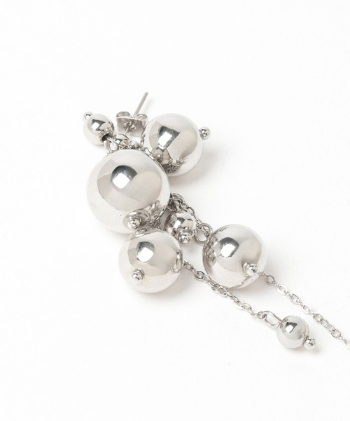 HARE（ハレ）の「メタルボールチェーンピアス(HARE)（ピアス（両耳用）・レディース・シルバー・FREE）」の7枚目の写真