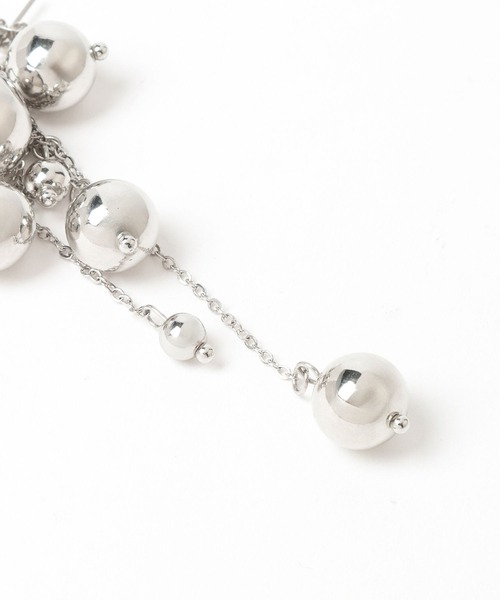 HARE（ハレ）の「メタルボールチェーンピアス(HARE)（ピアス（両耳用）・レディース・シルバー・FREE）」の8枚目の写真