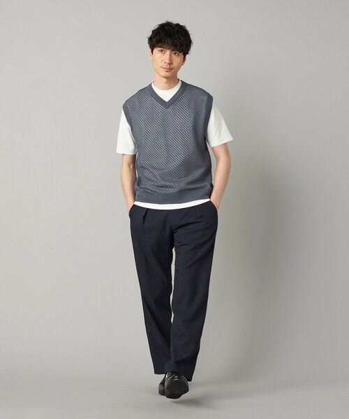 COMME CA MEN（コムサメン）の「ジャケット専用 クリーンTシャツ（Tシャツ/カットソー・メンズ・ブラック/チャコールグレー/ホワイト・M/L）」の8枚目の写真