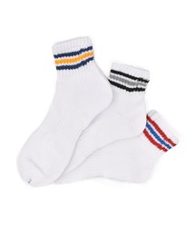 DEAR LAUREL（ディアローレル）の「DEAR LAUREL/ディアローレル ソックス LINE QUARTER SOCKS 3足組 DL6S31-1803（ソックス/靴下）」