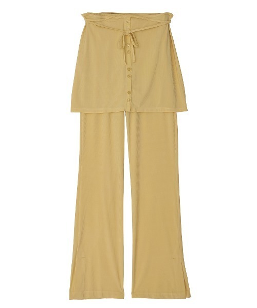 Ameri（アメリ）の「WRAP BELT SET RIB PANTS（その他パンツ・レディース・ホワイト/イエロー/ライトブルー・SMALL/MEDIUM）」の22枚目の写真