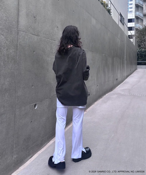 Ameri（アメリ）の「WRAP BELT SET RIB PANTS（その他パンツ・レディース・ホワイト/イエロー/ライトブルー・SMALL/MEDIUM）」の14枚目の写真