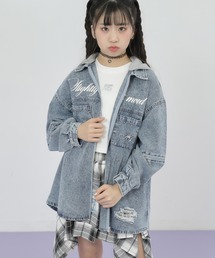 ANAP GiRL（アナップガール）の「フード付 ダブルジップ ジャケット シャツ（その他アウター）」