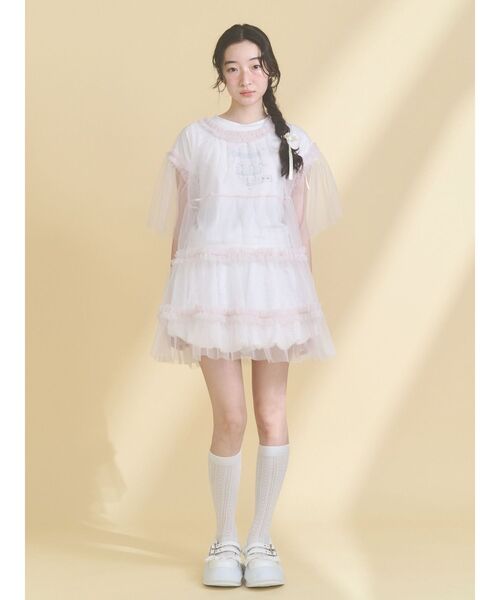 merry jenny（メリージェニー）の「あの日のメリーゴーランドtee（Tシャツ/カットソー・レディース・ミント/アイボリー/オフホワイト・FREE）」の9枚目の写真