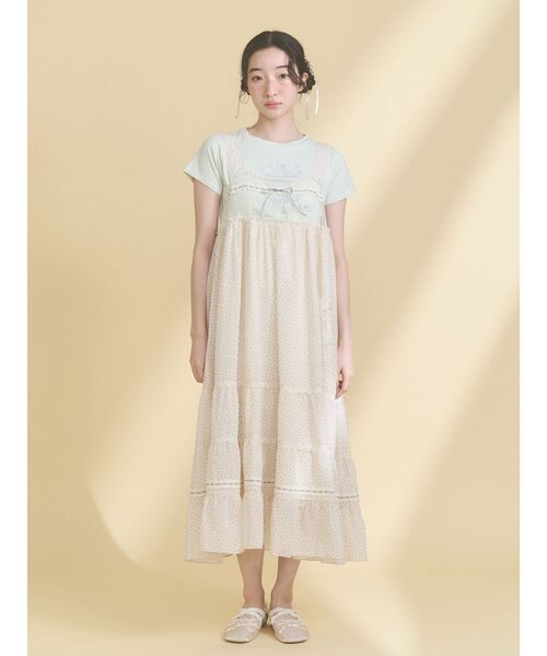 merry jenny（メリージェニー）の「あの日のメリーゴーランドtee（Tシャツ/カットソー・レディース・ミント/アイボリー/オフホワイト・FREE）」の15枚目の写真