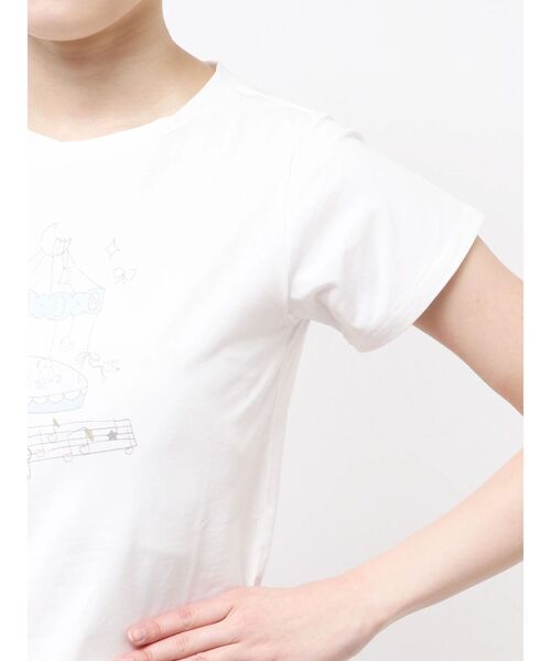 merry jenny（メリージェニー）の「あの日のメリーゴーランドtee（Tシャツ/カットソー・レディース・ミント/アイボリー/オフホワイト・FREE）」の21枚目の写真
