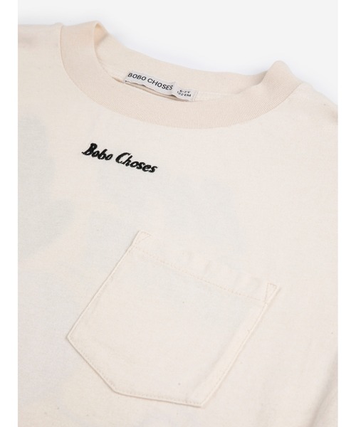 BOBO CHOSES（ボボショーズ）の「Rapid Radish oversized T-shirt（Tシャツ/カットソー・キッズ・オフホワイト・6-7YEAR/4-5YEAR/2-3YEAR/8YEAR/10YEAR）」の2枚目の写真