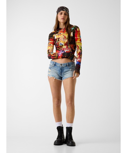 GUESS JEANS × HYSTERIC GLAMOUR Fitted Printed Zip Hoodie パーカー