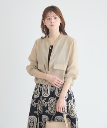 KATHARINE ROSS | 【KATHARINE ROSS】麻調シアーブルゾン(ブルゾン)