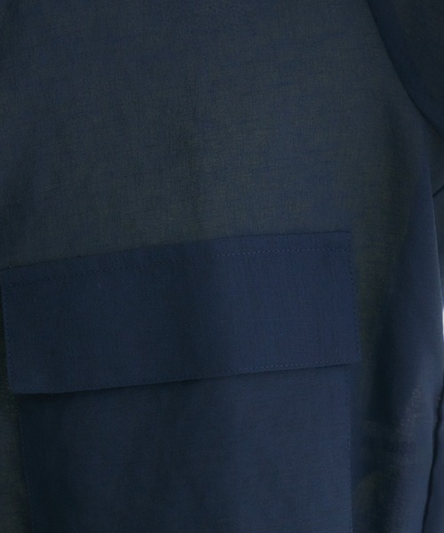 KATHARINE ROSS（キャサリンロス）の「【KATHARINE ROSS】麻調シアーブルゾン（ブルゾン・レディース・ネイビー/ベージュ・FREE）」の12枚目の写真