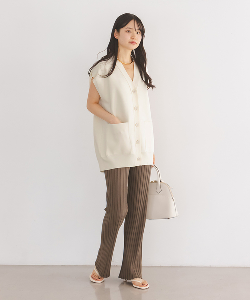 venit(ヴェニット)の「《WEB限定追加》venit/ヴェニット ベスト(ベスト・レディース・ホワイト/ネイビー・38)」の11枚目の写真