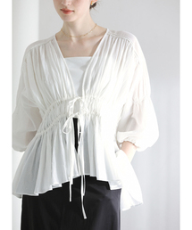 La TOTALITE（ラトータリテ）の「【洗える】コットンギャザーブラウス（シャツ/ブラウス）」