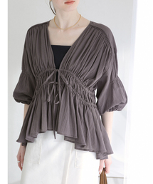 La TOTALITE（ラトータリテ）の「【洗える】コットンギャザーブラウス（シャツ/ブラウス）」