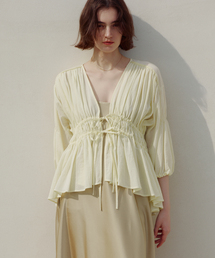 La TOTALITE（ラトータリテ）の「【洗える】コットンギャザーブラウス（シャツ/ブラウス）」