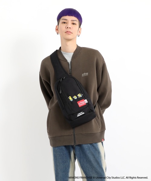Manhattan Portage（マンハッタンポーテージ）の「Little Italy Crossbody Bag 500D CORDURA / MINIONS（ボディバッグ/ウエストポーチ・レディース・ブラック・X-SMALL）」の14枚目の写真